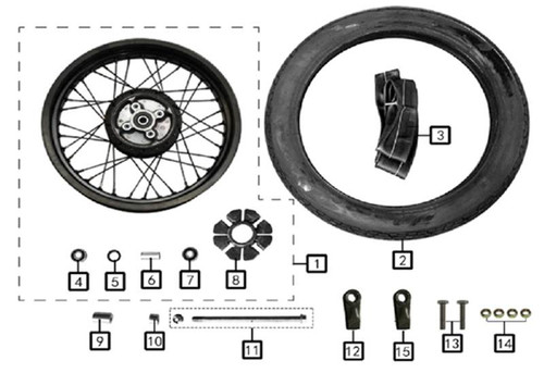 ルー確認ページ Right bush, rear wheel 1 - CSC Motorcycles