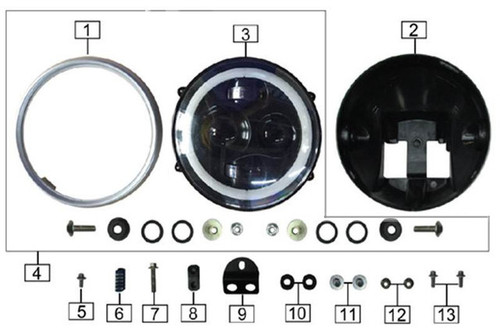 Lower Bracket, Headlight for SG250 2019-Up