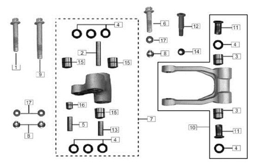 Stock Replacement Parts - RX4 Parts - Body Parts - Rocking Frame 1