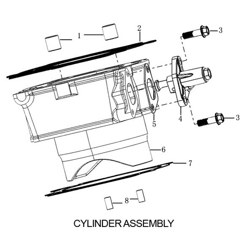 BOLT M6X20, FLANGE BOLT FOR RX3 ENGINE CYLINDER ASSEMBLY