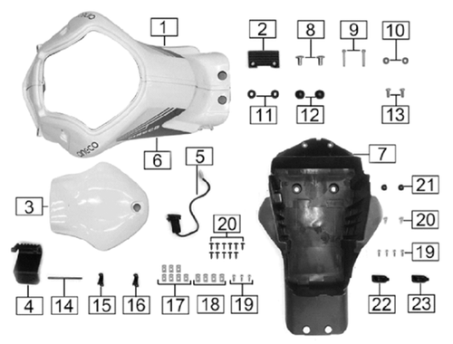 City Slicker front storage tank parts diagram