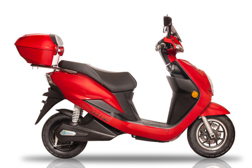 CSC Motorcycles the Wiz 2022 electric scooter in red right hand side.