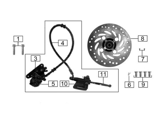 Rear Brake Disc Rotor for City Slicker