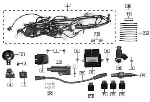 Main cable, Wire Harness, 2019-2020 RX4
