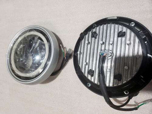 Headlights (Led, Front Light Frame Silver, With Daytime Running Lights)