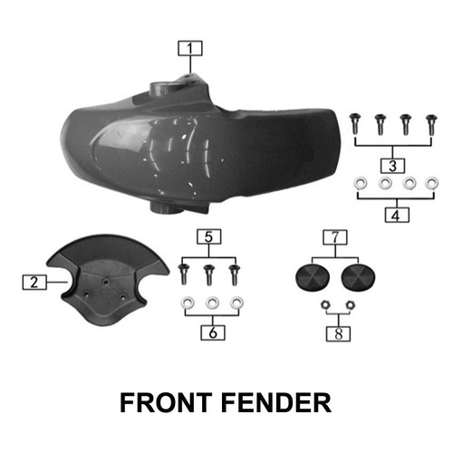 RC3 Front Fender White