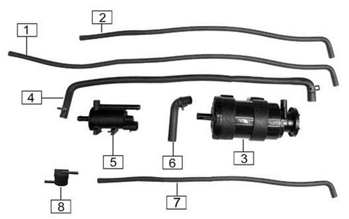 OEM Replacement Part for RC3 Carbon canister - CSC Motorcycles