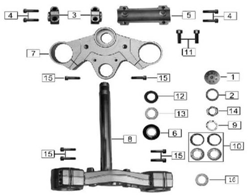 Stock Replacement Parts - RX4 Parts - Body Parts - Steering Stem