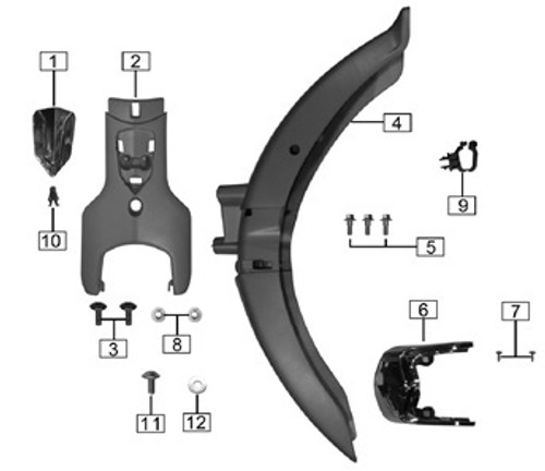 Monterey Front Fender Assy Parts Diagram