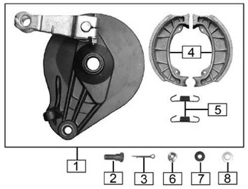 Monterey Rear Brake Parts Diagram