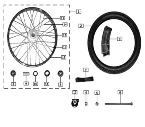 ZT25-114-06149 Hub assembly 2016-UP TT250