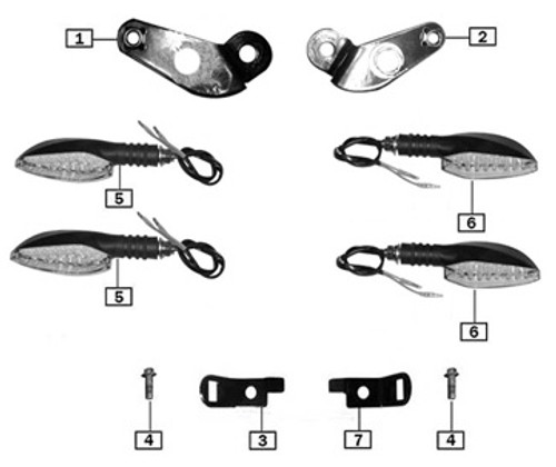 Bracket-Rear-Left Turn Signal 2016-UP TT250