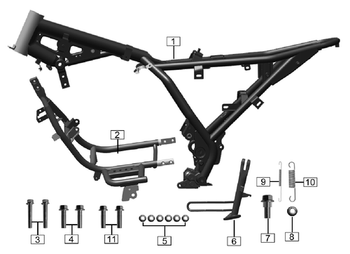 R27-110-04734 Outer Kickstand Spring 2021-UP RE3