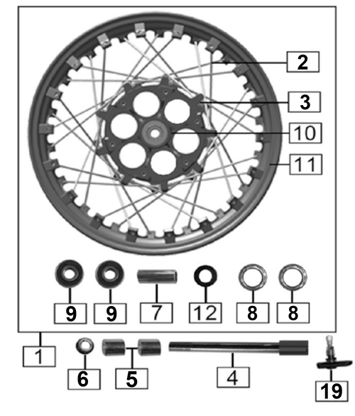 Spoke, Front Wheel, 2021-Up RX4