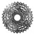 Close-up view of SRAM PG850 8-speed cassette with 11-32t gear range, showcasing its silver cogs in ascending size order for mountain bike drivetrains.