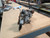 16" Vintage Military Motorcycle Model – WWII Style Grey Cruiser Sculpture Decor (16" x 8" x 8")