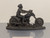 Lone Rider Chopper - Metallic Resin Statue & Desk Sculpture
