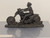 Lone Rider Chopper - Metallic Resin Statue & Desk Sculpture
