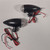 Mini Turn Signal, Billet, Amber, Pair, Black