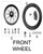 Front Wheel, Complete for SG250