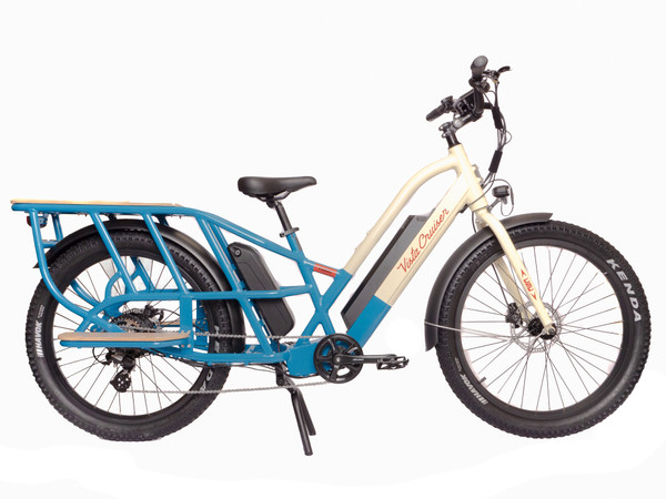 Vista Cruiser Electric Bicycle - Turquoise & Cream