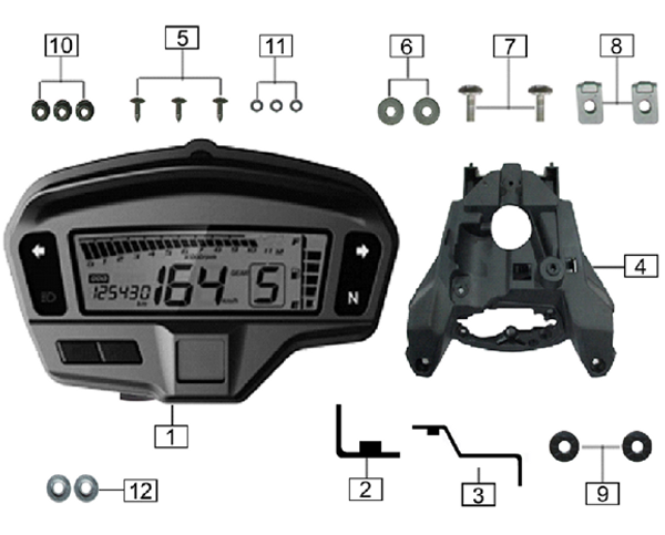 Shell, Instrument for TT250 2022-Up