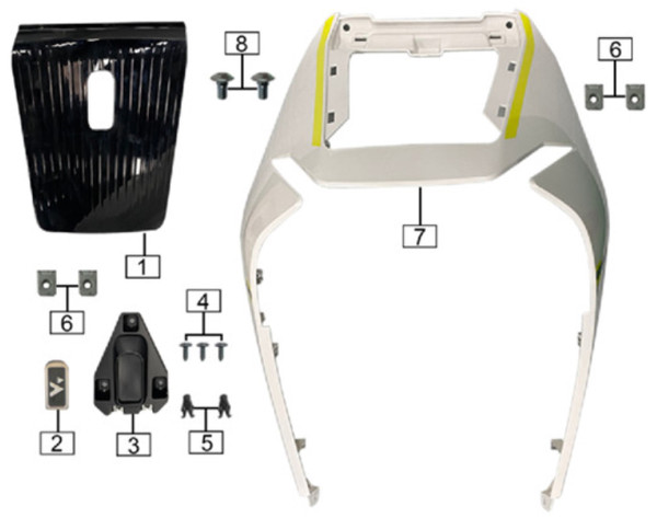 Section 02 ES5 Radiator Grille Parts Diagram