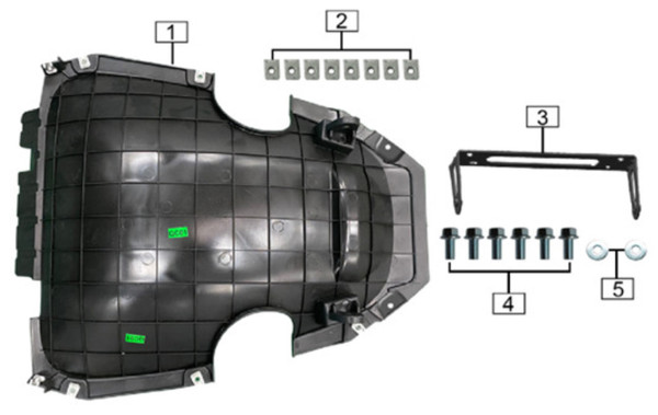 Section 21 ES5 INNER REAR FENDER Parts Diagram