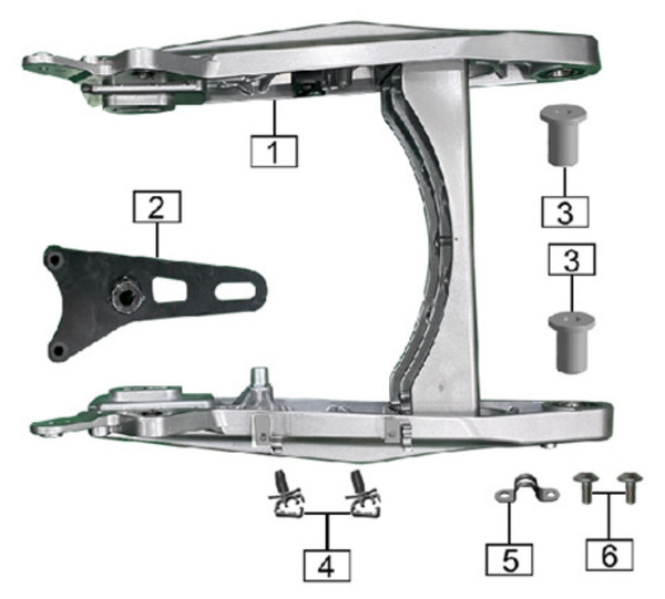 Section 24 ES5 SWINGARM ASSEMBLY Parts Diagram