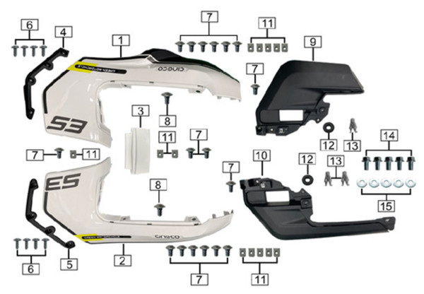 Section 16 ES5 Body Work Parts Diagram