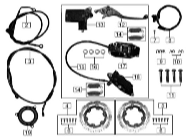 Oil Pipe II, Front Disc Brake, RX4