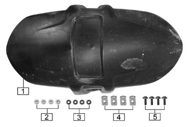 Flange nut clip M6x25x15 1