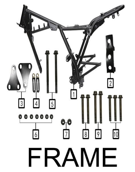 Bolt M8x68 for SG250 Frame