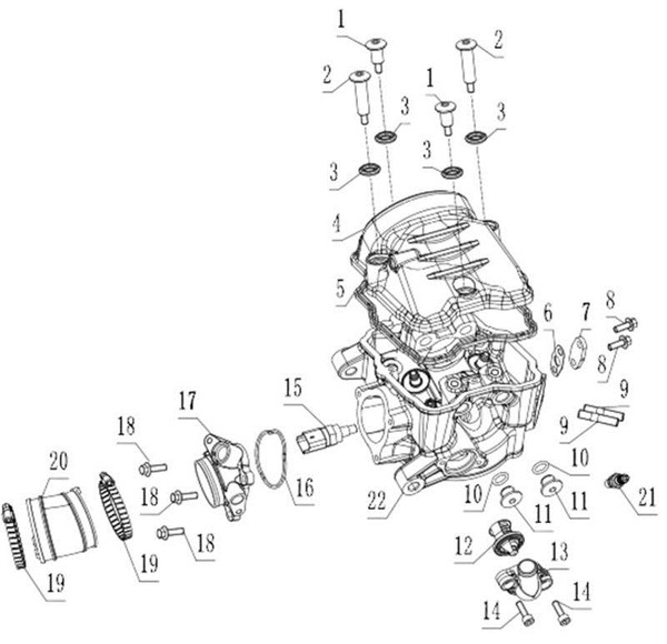 Seal Ring, Of Upper Cover Cylinder Head