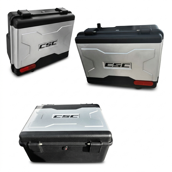 CSC Explorer 3-Piece High-Impact Resin Motorcycle Pannier & Top Box Kit