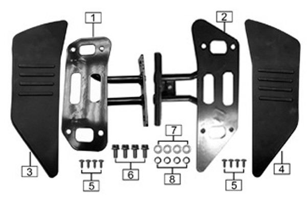 Monterey Front Foot-Peg Assy Parts Diagram