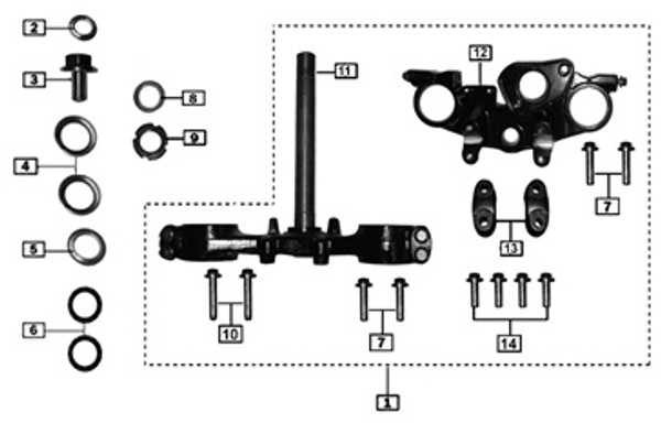 Bolt  M8X35 2016-UP TT250