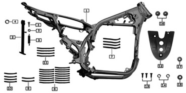 ZT33-105-06402 TiebeltL=150mm 2016-UP TT250