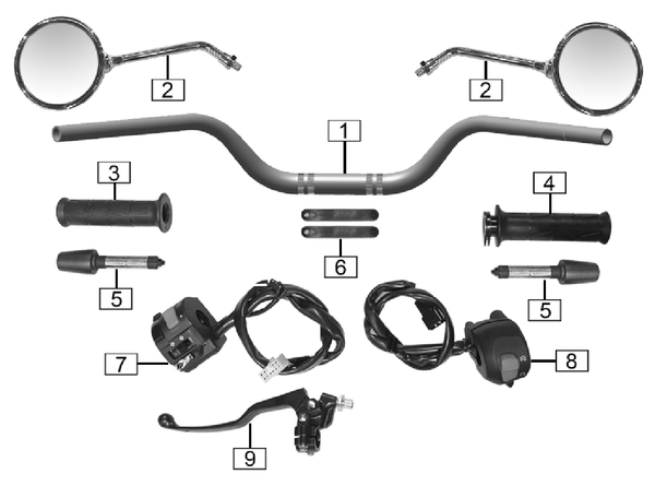 R15-101-04606 Handle Bar 2021-UP RE3