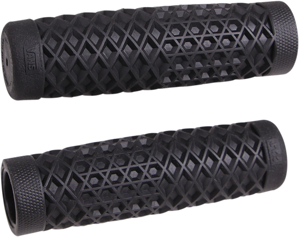 ODI Vans 7/8" Motorcycle Grips - Black: Add Some Style and Comfort to Your Ride