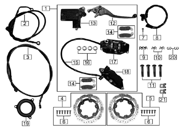 Rear Disk Brake Tube Clip