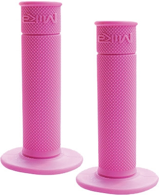 50/50 Waffle Motorcycle Racing Grips by Mika Metals - Pink: The