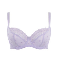 Cleo by Panache Blossom Balconnet Underwire Bra (10581),32F,Lilac