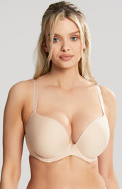 CLEO by Panache Faith Molded Plunge Underwire Bra (10666),34DD,Latte at   Women's Clothing store