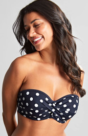 navy bandeau bikini
