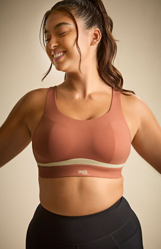 Panache Freedom Non Wired Sports Bra - Sienna Rose/Chalk |