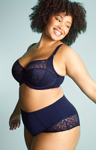 Sculptresse Estel Full Cup Bra - Navy | Panache Lingerie