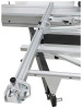 Miter Crosscut Fence with Flip Stops The miter crosscut fence can be easily set from a positive stop of 90o to 45o with an angle scale. The two clip stops can be accurately set in place along the crosscut fence with dual inch / metric scales. The crosscut fence can be extended to 140" / 3500mm. This is all supported by a heavy-duty outrigger and support arm.