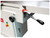 Infeed bed adjustment 
The parallelogram design enables the table to travel in the same arc as the cutterhead, which maintains a close & uniform distance for a safe operation regardless of the cutting depth.