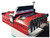 Safety Guard
 A safety guard is included with each saw covering both infeed and outfeed to keep operators hands away from the blade during operation. The adjustable fingers on the infeed are designed to minimize the opening to keep hands away from the cutting blade. Clear plastic covers allow the operator to view towards the cutting line to ensure no impediments are near.